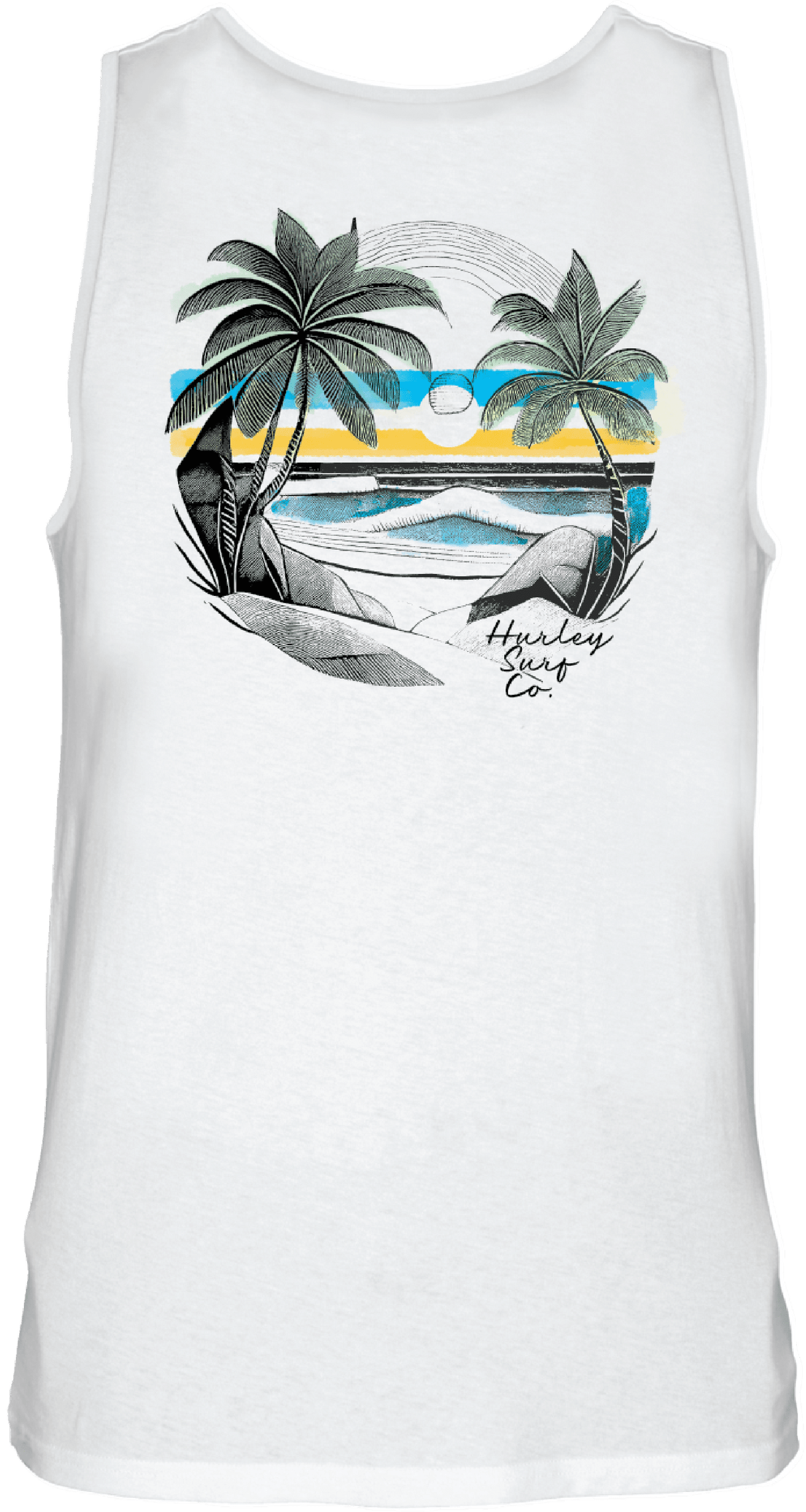 HURLEY Island Time Tank White Men's Tank Tops Hurley 
