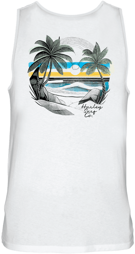 HURLEY Island Time Tank White Men's Tank Tops Hurley 