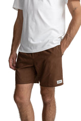 RHYTHM Classic Linen Jam Shorts Chocolate Men's Walkshorts Rhythm 