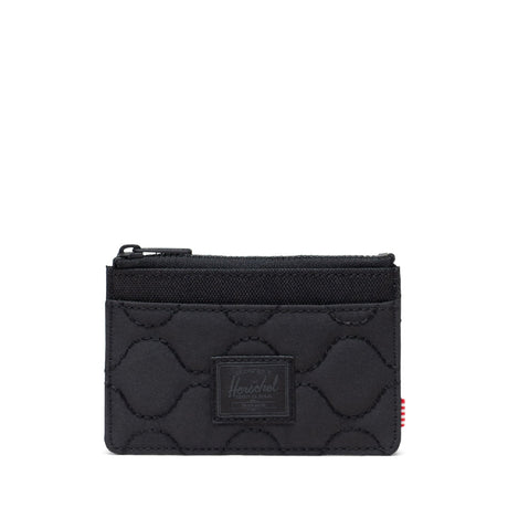 HERSCHEL Oscar Quilted Capsule Cardholder Black Men's Wallets Herschel Supply Company 