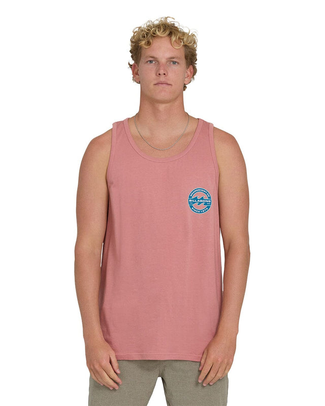 BILLABONG Hollow Fill Premium Tank Ash Rose Men's Tank Tops Billabong 