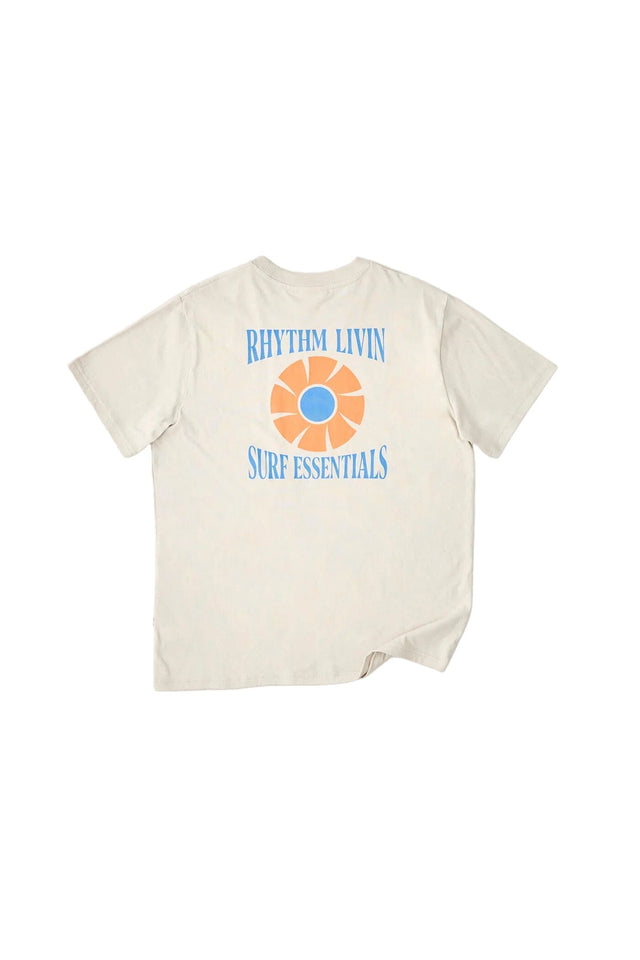 RHYTHM Surf Essentials T-Shirt Moonrock Men's Short Sleeve T-Shirts Rhythm 