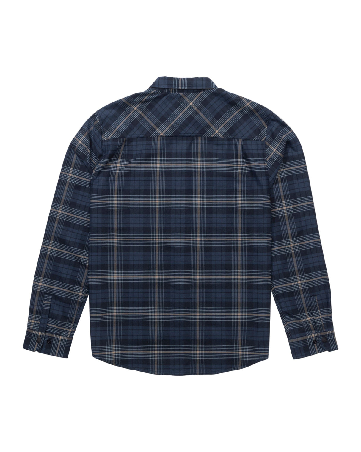 SALTY CREW Fathom Tech Flannel Navy Khaki Men's Long Sleeve Button Up Shirts Salty Crew 