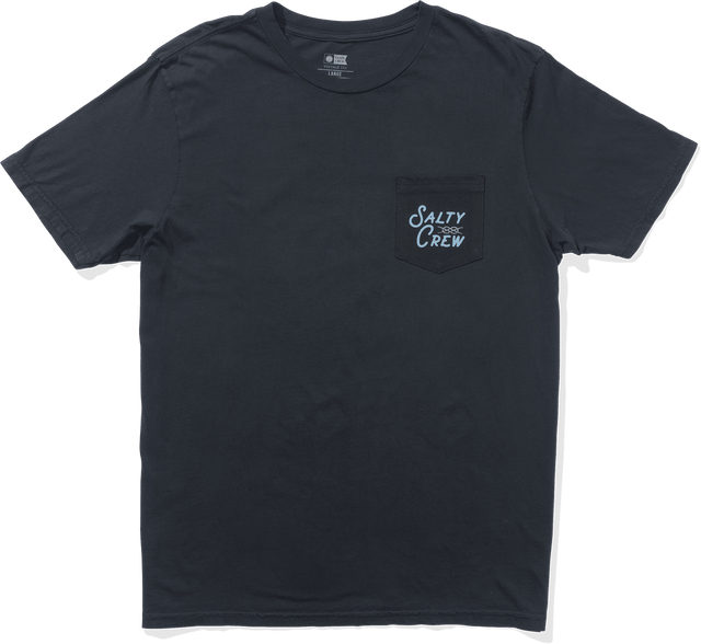 SALTY CREW Splice Vintage Pocket T-Shirt Vintage Black Men's Short Sleeve T-Shirts Salty Crew 