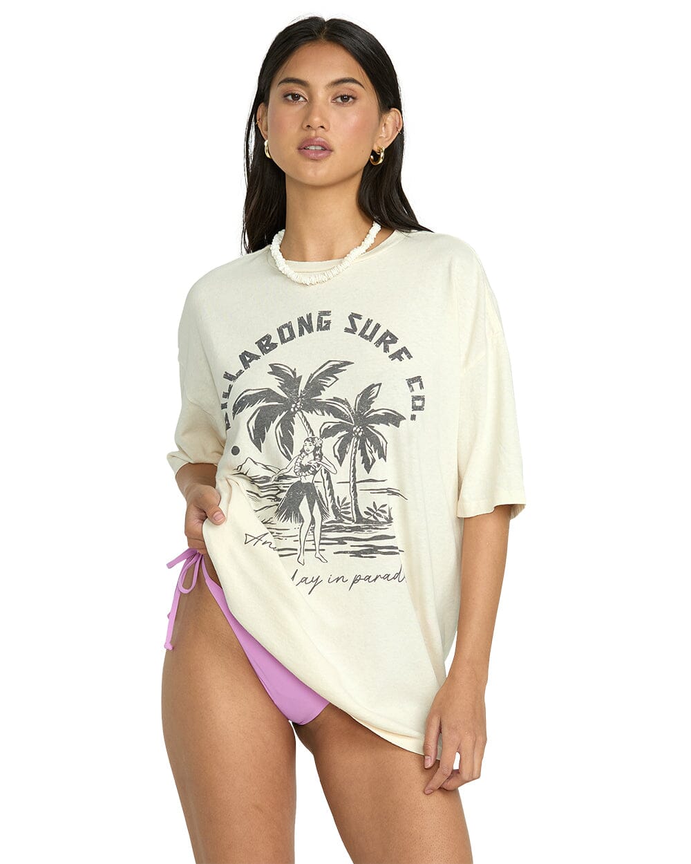 BILLABONG Women's This Is Tropical T-Shirt Whitecap Men's Short Sleeve T-Shirts Billabong 
