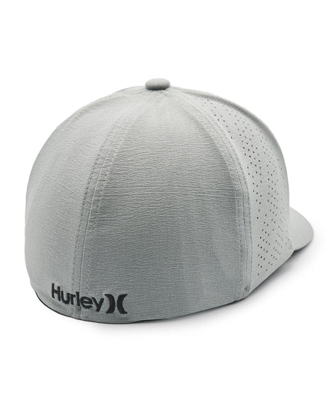 HURLEY Phantom Shores FlexFit Hat Light Grey Men's Hats Hurley 