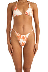 RHYTHM Women's Sanctuary Floral Tie Side Hi Cut Bikini Bottom White Women's Bikini Bottoms Rhythm 