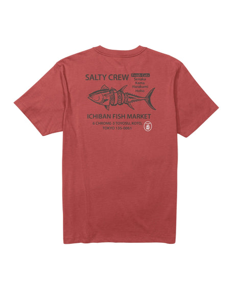 SALTY CREW Ichiban T-Shirt Washed Red Men's Short Sleeve T-Shirts Salty Crew 