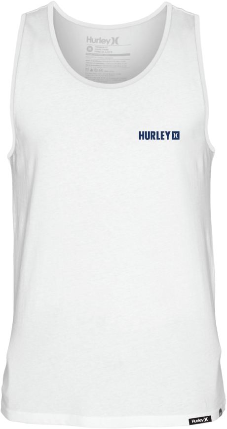 HURLEY Everyday Four Corners Tank White Men's Tank Tops Hurley 