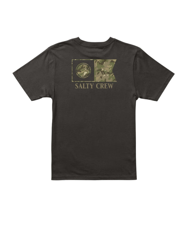 SALTY CREW Boys Flagship Fill T-Shirt Black Boy's T-Shirts Salty Crew 