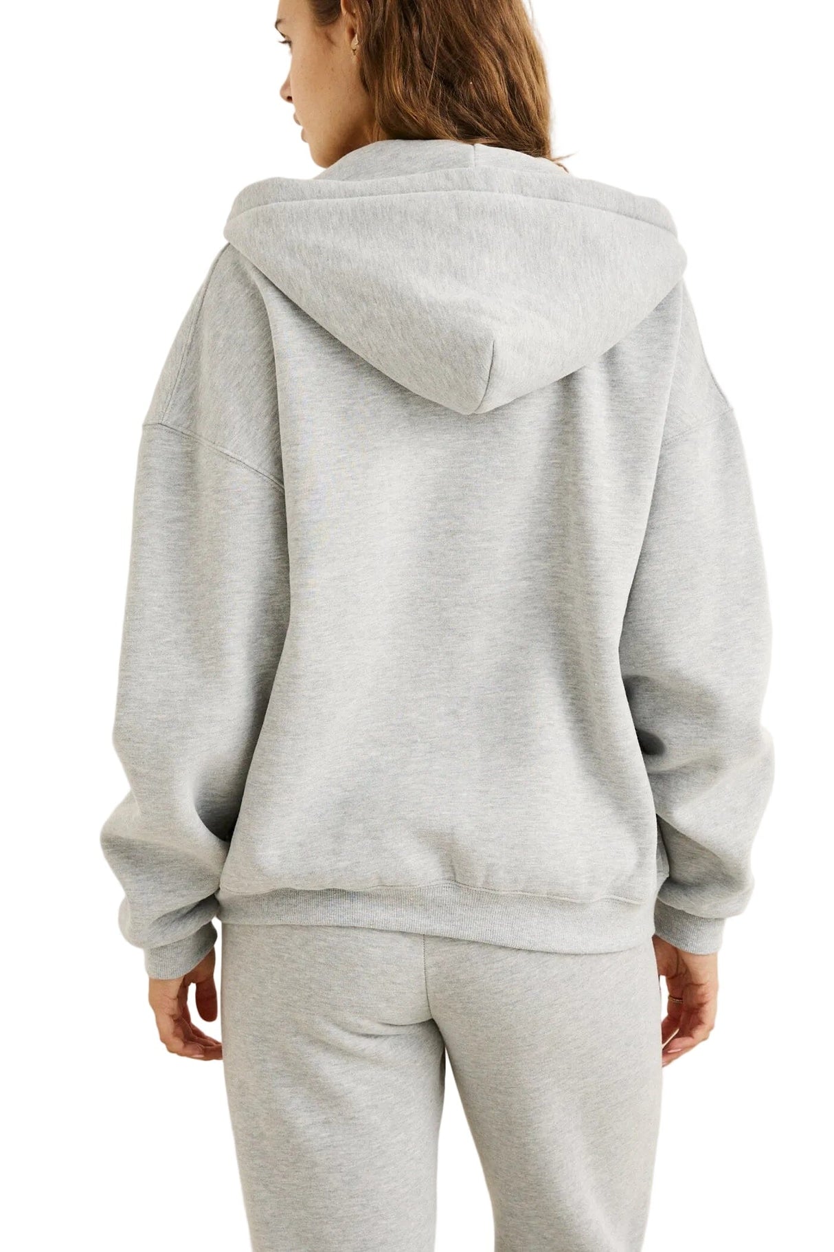 RHYTHM Women's Oceanside Zip Hoodie Grey Women's Zip Hoodies Rhythm 