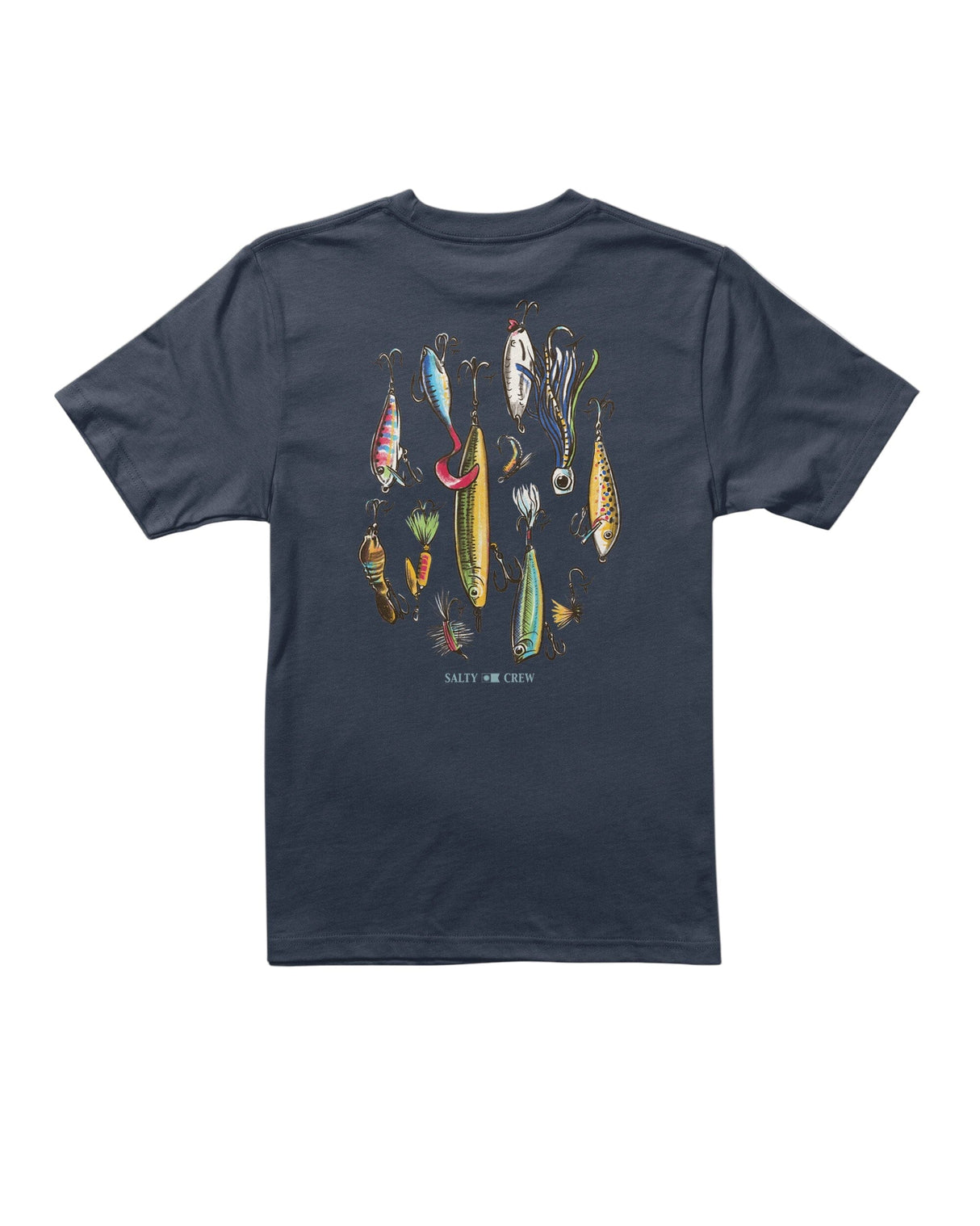 SALTY CREW Boys Lure Gear T-Shirt Navy Boy's T-Shirts Salty Crew 