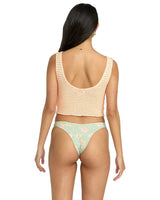 BILLABONG Women's Cade Sweater Tank Light Peach Women's Tank Tops and Halter Tops Billabong 