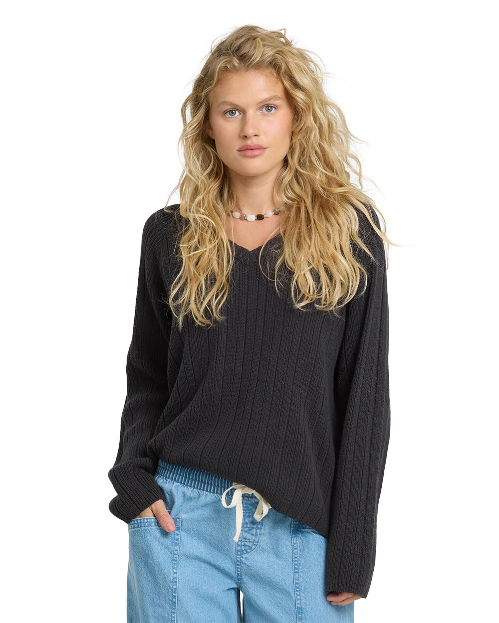 BILLABONG Women's Dallas Sweater Off Black