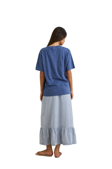 RHYTHM Women's Island Oversized T-Shirt Indigo Women's Short Sleeve T-Shirts Rhythm 