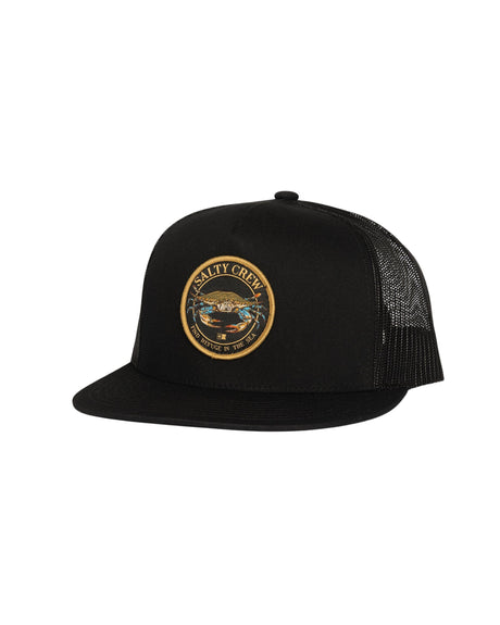 SALTY CREW Jimmy Trucker Hat Black Men's Hats Salty Crew 