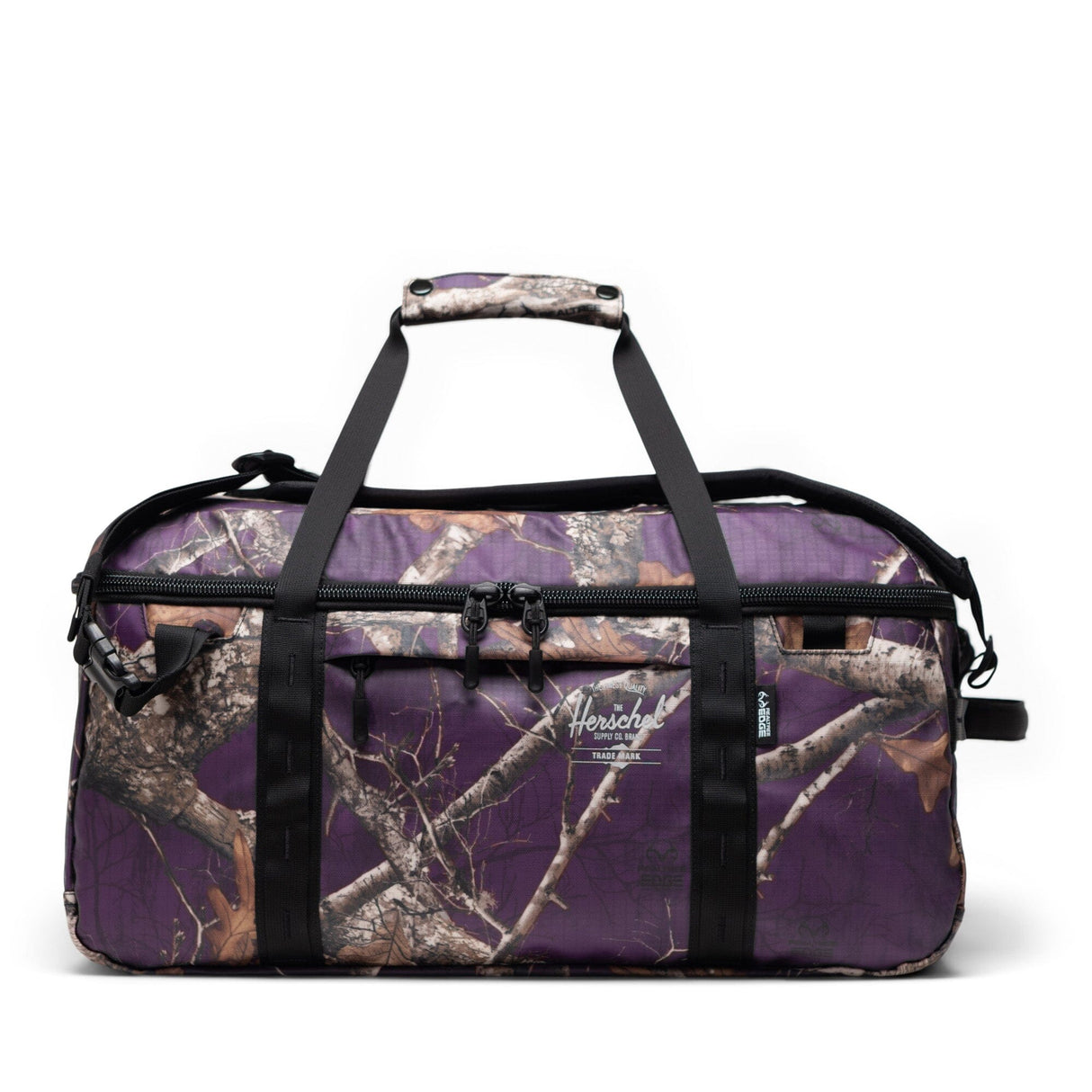 HERSCHEL Realtree All Season 41L Duffle Realtree Edge Camo Purple Duffle Bags Herschel Supply Company 