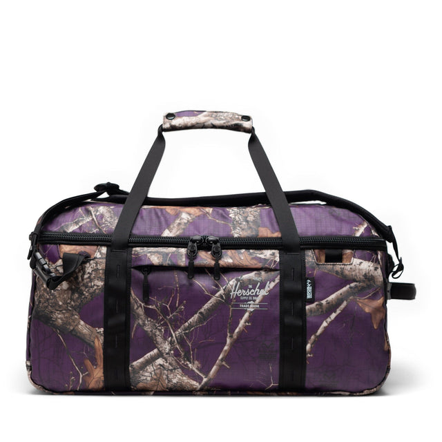HERSCHEL Realtree All Season 41L Duffle Realtree Edge Camo Purple Duffle Bags Herschel Supply Company 