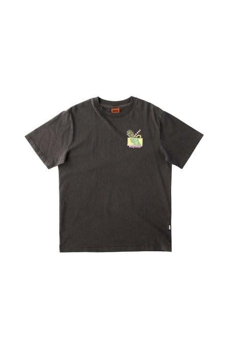 RHYTHM Echoes Vintage T-Shirt Vintage Black Men's Short Sleeve T-Shirts Rhythm 
