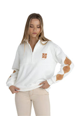 RHYTHM Women's Solitude 1/4 Zip Fleece Vintage White Women's Sweaters Rhythm 