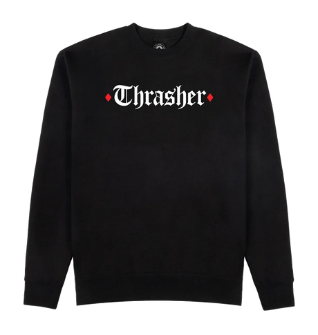 THRASHER Spitfire X Thrasher The End Oath Crew Black Men's Crewnecks Thrasher 