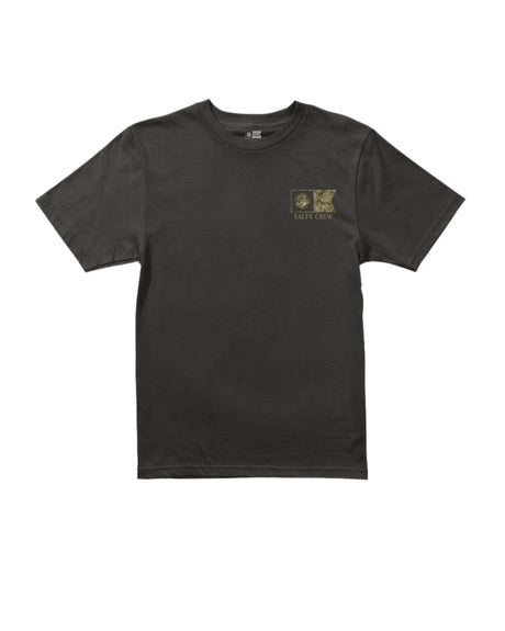 SALTY CREW Boys Flagship Fill T-Shirt Black Boy's T-Shirts Salty Crew 