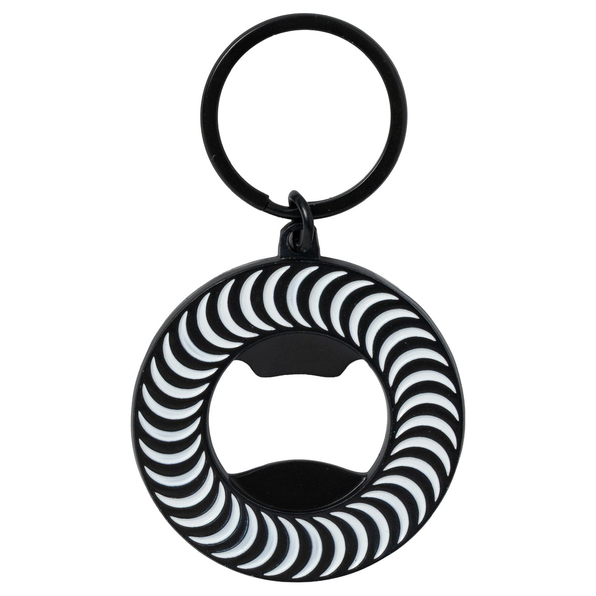 SPITFIRE Classic Swirl Bottle Opener Keychain Black Lanyards and Keychains Spitfire 
