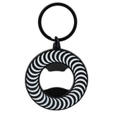 SPITFIRE Classic Swirl Bottle Opener Keychain Black Lanyards and Keychains Spitfire 