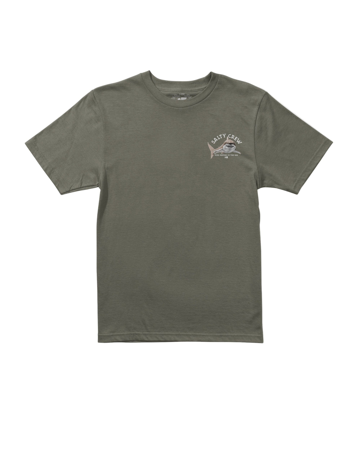 SALTY CREW Boys Lurking T-Shirt Dusty Olive Boy's T-Shirts Salty Crew 