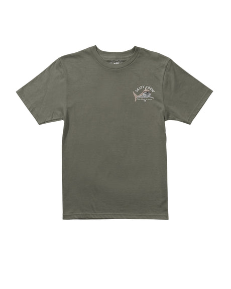 SALTY CREW Boys Lurking T-Shirt Dusty Olive Boy's T-Shirts Salty Crew 