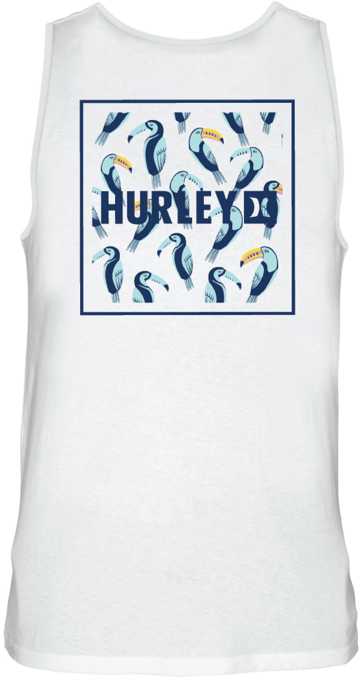 HURLEY Everyday Four Corners Tank White Men's Tank Tops Hurley 