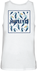 HURLEY Everyday Four Corners Tank White Men's Tank Tops Hurley 