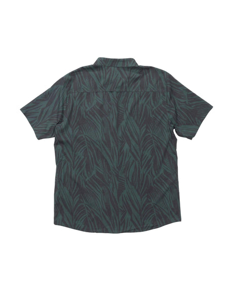 SALTY CREW Flagship UV Button Up Shirt Washed Green Men's Short Sleeve Button Up Shirts Salty Crew 