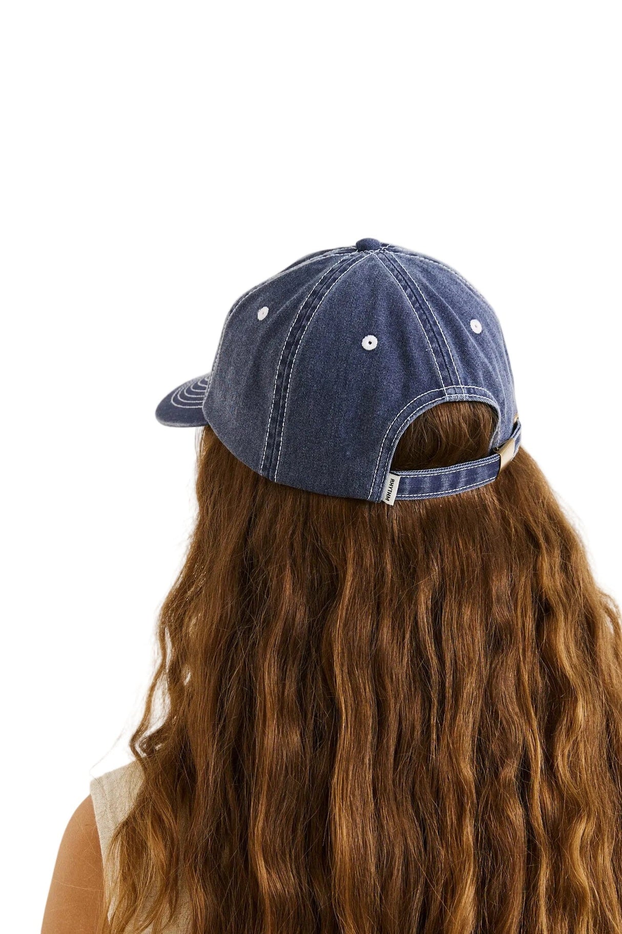 RHYTHM Bayside Cap Washed Dark Blue Women's Hats Rhythm 