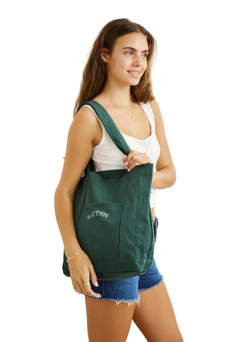 RHYTHM Collegiate Tote Bag Forest Tote Bags Rhythm 