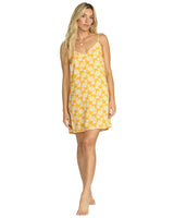 BILLABONG Women's 90's Babe Mini Dress Golden Peach Women's Dresses Billabong 