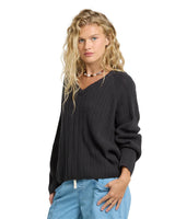 BILLABONG Women's Dallas Sweater Off Black