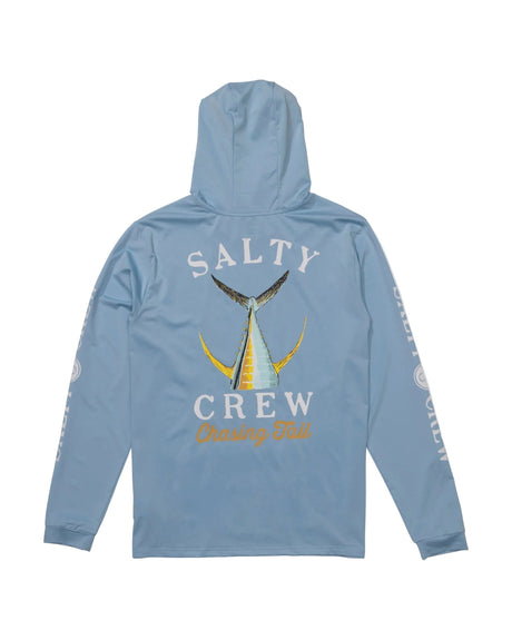 SALTY CREW Tailed Hooded Sunshirt Clear Sky Men's Rashguards Salty Crew 