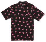 HURLEY Rincon Short Sleeve Button Up Black Men's Short Sleeve Button Up Shirts Hurley 