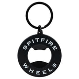 SPITFIRE Classic Swirl Bottle Opener Keychain Black Lanyards and Keychains Spitfire 