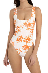 RHYTHM Women's Sanctuary Floral Square Neck One Piece White Women's One Pieces Rhythm 