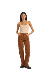 RHYTHM Women's Yumi Knit Top Sand Women's Tank Tops and Halter Tops Rhythm 