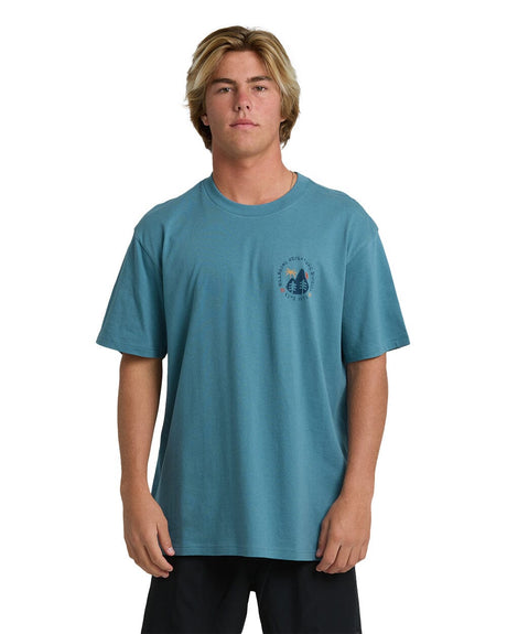 BILLABONG Rockies A/DIV T-Shirt Vintage Blue Men's Short Sleeve T-Shirts Billabong 