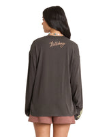 BILLABONG Women's Familiar Roads Long Sleeve T-Shirt Off Black