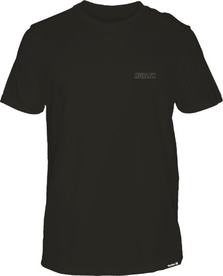 HURLEY H2O-DRI Fastlane Lined T-Shirt Black Men's Short Sleeve T-Shirts Hurley 