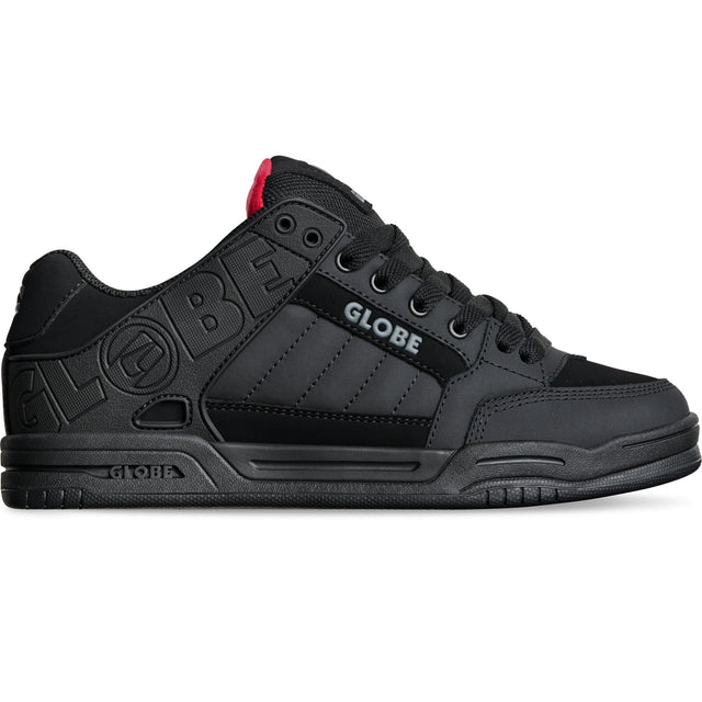 GLOBE Tilt Shoes Black/Red/Tartan Men's Skate Shoes Globe 