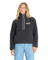 BILLABONG Women's Horizon Sherpa Mock Neck Sweater Black Sands Women's Sweaters Billabong 