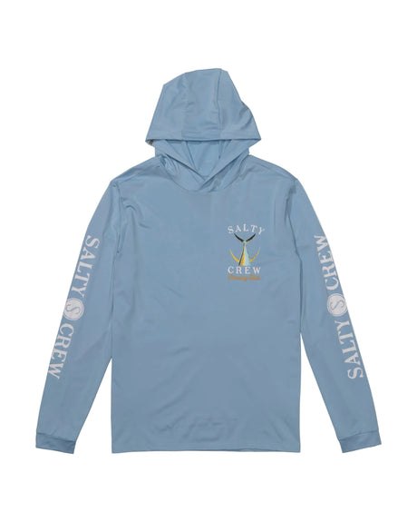 SALTY CREW Tailed Hooded Sunshirt Clear Sky Men's Rashguards Salty Crew 