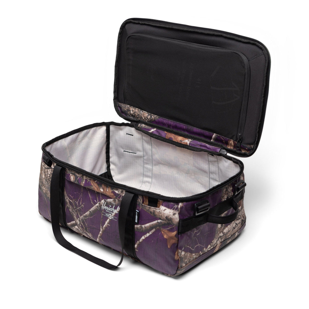 HERSCHEL Realtree All Season 41L Duffle Realtree Edge Camo Purple Duffle Bags Herschel Supply Company 