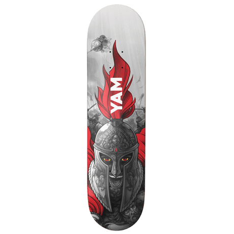 PYLON Yam Legion 8.25 White Skateboard Deck Skateboard Decks Pylon 